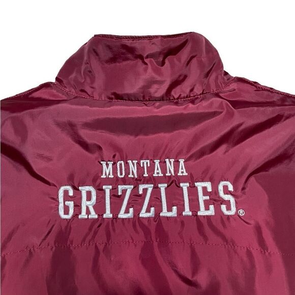 UNIVERSITY OF MONTANA GRIZZLIES Jacket Maroon Size Large - Picture 3 of 13